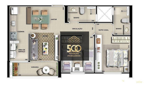 Imagem 7 de 7 de Apartamento Com 3 Dormitórios À Venda, 86 M² Por R$ 947.782,00 - Campinas - São José/sc - Ap2710