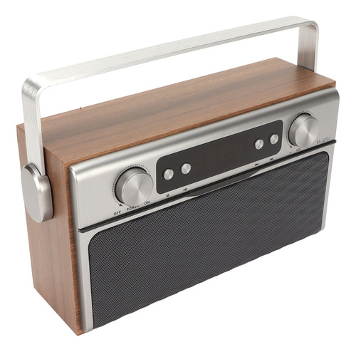 Altavoz Inalámbrico Retro Multifuncional Radio Fm, Reloj Des