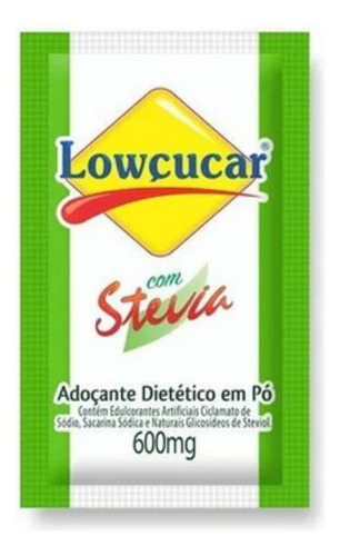 Adoçante Stevia Plus Lowçucar Sachê 0,6g Caixa Com 1000