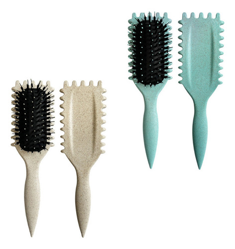 N Escova De Cachos 2pcs Escova De Estilo Bounce Curl Define