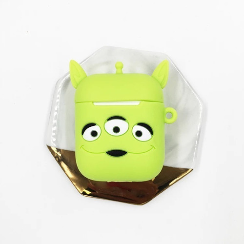 Funda Para AirPods 1 Y 2 Inpods 12 Little Green Men Silicona