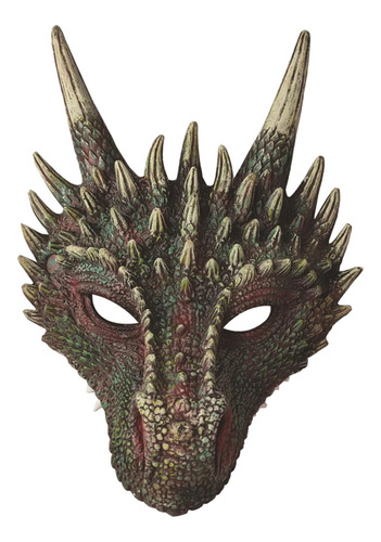 Máscara De Dragón 3d Cosplay Máscara De Halloween Unisex