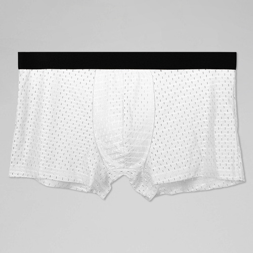 Calzoncillos Bóxer Transpirables De Malla De Seda Helada Par