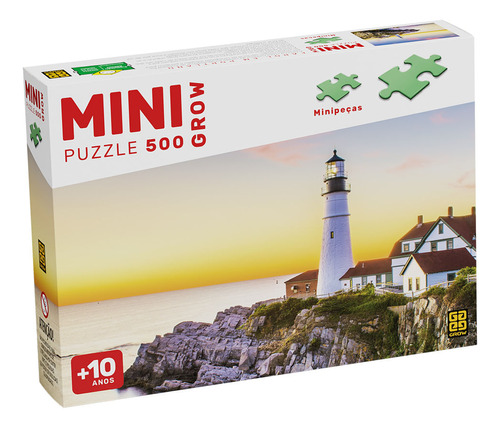 Mini Puzzle 500 Peças Farol Em Portland
