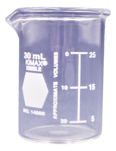 14 Vasos De Precipitado Cristal Graduado 30ml Kimax 14000-30
