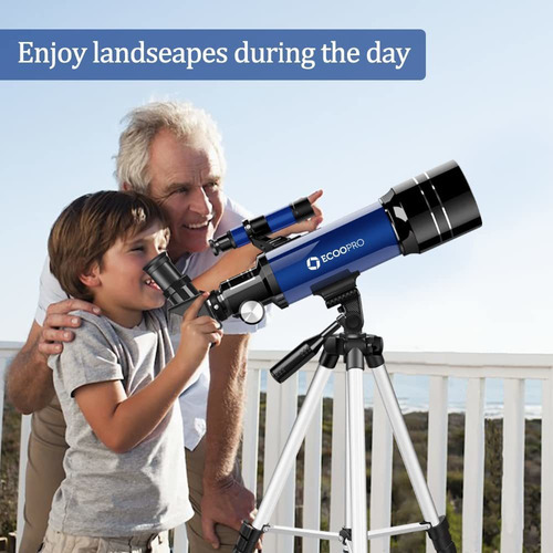 Telescopio Refractor Astronómico Ecoopro 3216595147 70 Mm Con