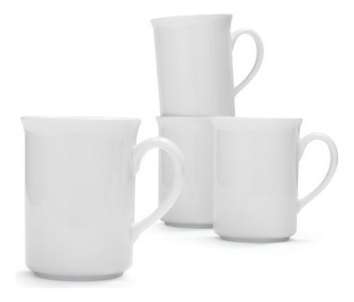 Sur Table Juego 4 Taza Bistro Color Blanco