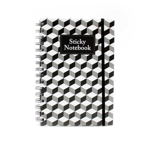 Sticky Cuaderno  Memo Bn Blanco Y Negro Escritorio Morph