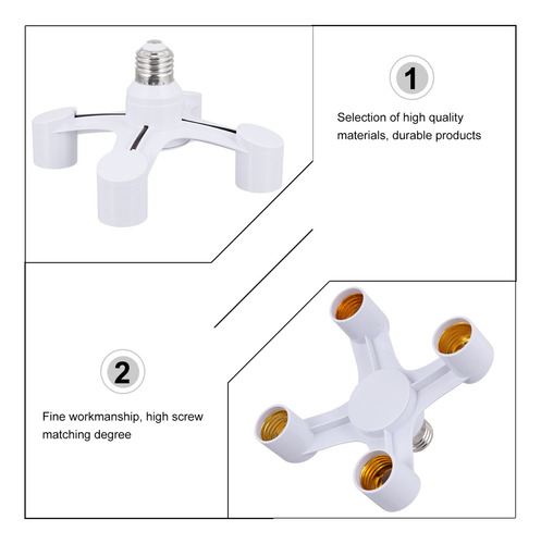 Convertidor De Tres Cabezales Con Cuatro Adaptadores Y Porta