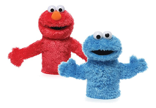 Gund Juego De Marionetas De Mano Elmo Y Cookie Monster