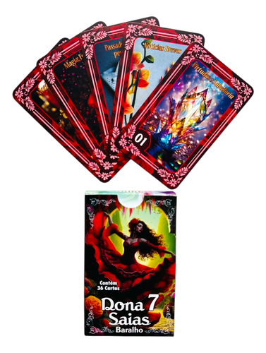 Baralho Dona 7 Sete Saias 36 Cartas Manual