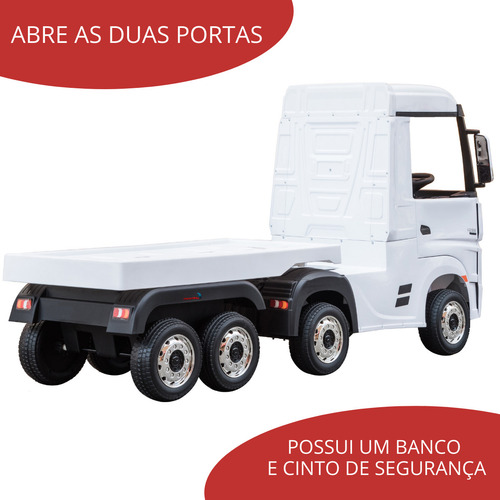 Caminhão Elétrico Mercedes Actros Com Carreta E Roda Eva