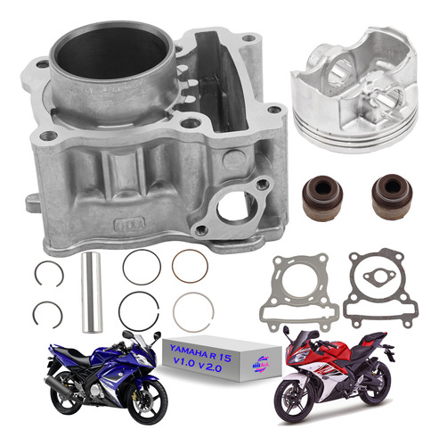 Kit De Cilindro Para Yamaha R15 V1 R15 V2