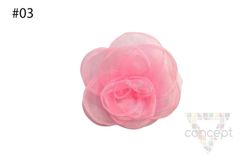 Aplique Flor Organza Para Coser X 10 Unidades