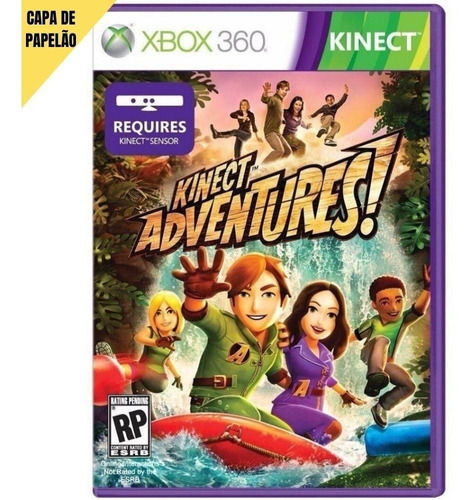 Kinect Adventures Xbox 360 Capa De Papelão Midia Fisica