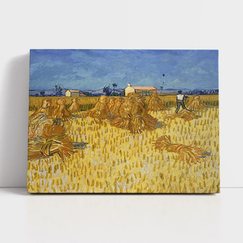 Cuadro En Lienzo Van Gogh Cosecha De Maíz 70x55cm