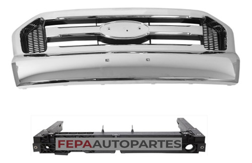 Parrilla Frontal Ford Ranger 17 / 19 Completa Cromada 4x4