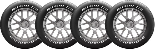 Kit de 4 llantas BFGoodrich Radial T/A P 205/70R14 93 S