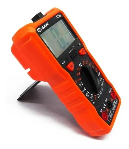 Imagen 2 de 4 de Tester Multimetro Digital Baw Rm113c Buzzer Luz Temperatura