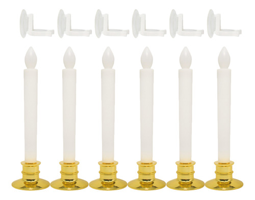 Lámpara De Vela Navideña Sin Llama, 6 Velas Led, Vela De Té,