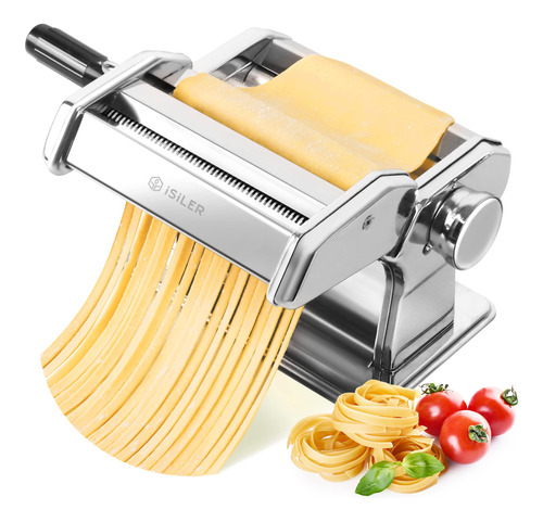 Isiler - Mquina De Pasta, 9 Ajustes De Grosor Ajustables, Mq