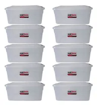 Comprar Cajas Apilables Organizadoras 17lts Colombraro Pack 10 Cajas