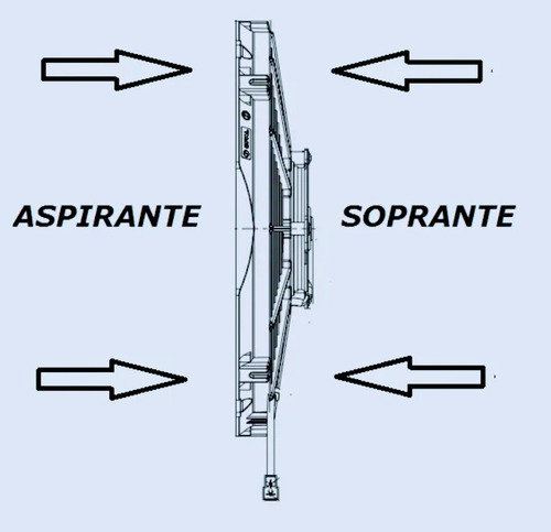 Eletro Ventilador Ventoinha 11 Polegadas Spal Soprante 24v