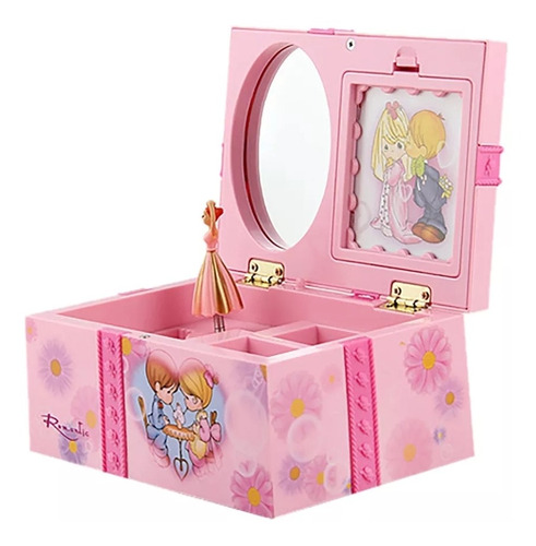 Caja Musical Para Joyas Decorativa Con Pequeña Bailarina 