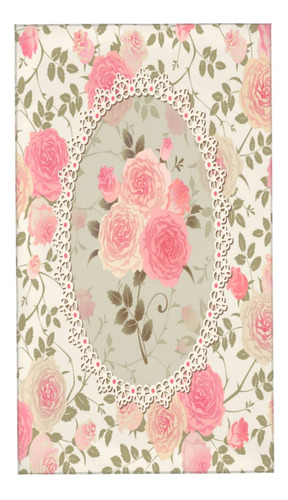 2 Toalla Mano Rosa Vintage Diseño Floral Shabby Chic S