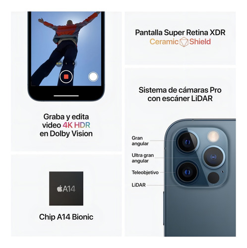 Apple iPhone 12 Pro (128 Gb) - Grafito (Usado)