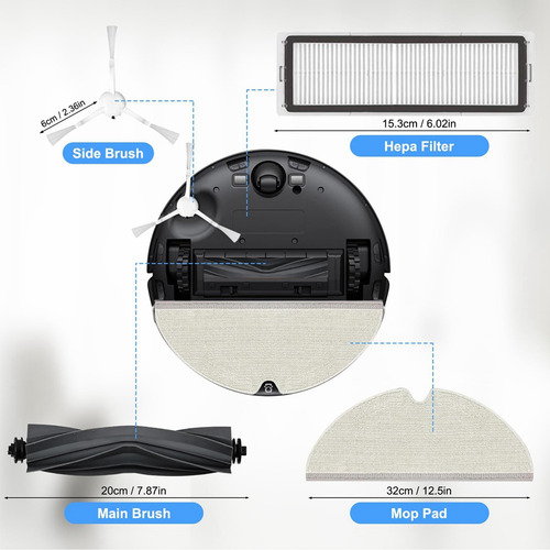Kit De Accesorios Para Robot Aspirador D9/d9 Max/l10 Pro