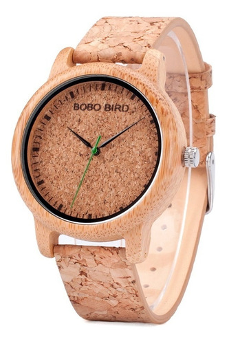 Reloj De Madera Bobo Bird M11 Corcho 44 Mm Con Caja