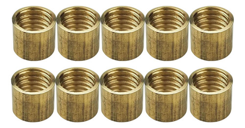 2 X 10 Piezas Casquillos Para Tacos De Billar, 10,7 Mm