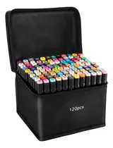 Comprar 120 Marcadores Plumones Doble Punta Touch Youch + Estuche