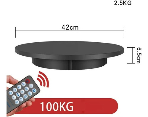 Base Rotativa 360 Con Control Remoto Soporte Exhibicion Gira