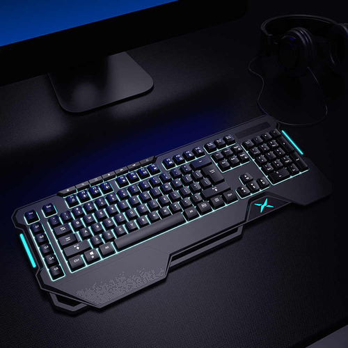 Teclado Gamer Delux K9600 Rgb Programable Macros Multimedia
