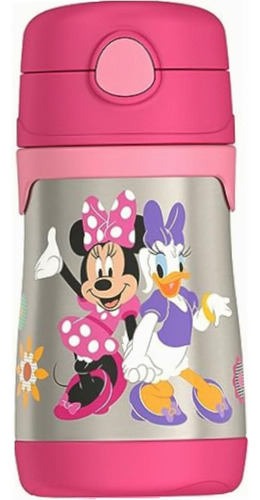 Thermos Botella De Acero Inoxidable Aislada Al Aspiradora De Color Minnie Mouse