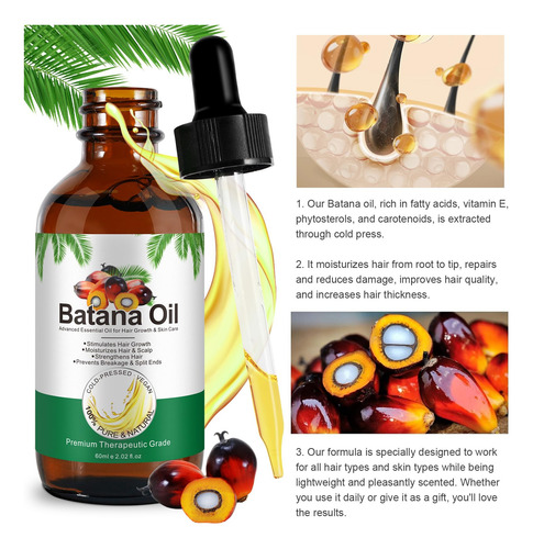 Aceite De Batana Para El Crecimiento 60ml, Aceite De Batana