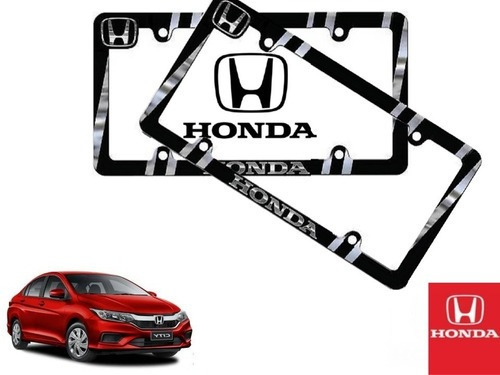 Par Porta Placas Honda City 1.5 2015 Original