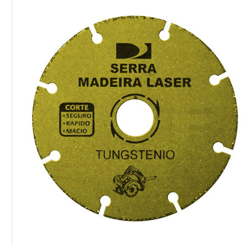 Disco Serra Madeira Laser Tungstênio 7.1/4 180mm Diametalic