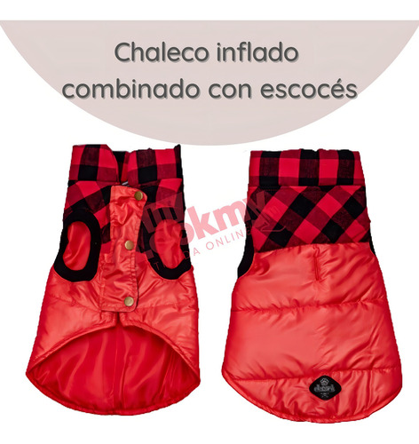Perro Abrigado Con Chaleco Canchero De Invierno Campera T5