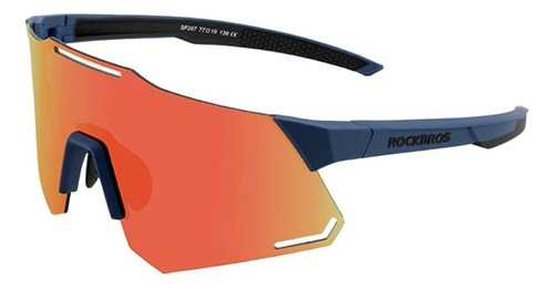 Óculos Ciclismo Rockbros Olímpia Blue Polarized Pro