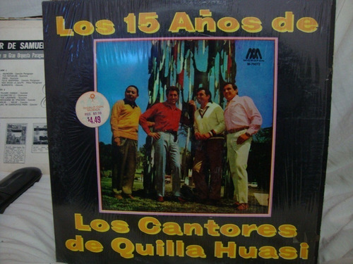 Vinilo 15 Años Los Cantores De Quilla Huasi F1