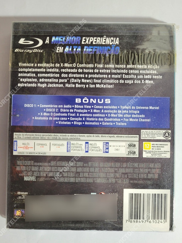 Blu-ray X-men O Confronto Final Edição Com Luva