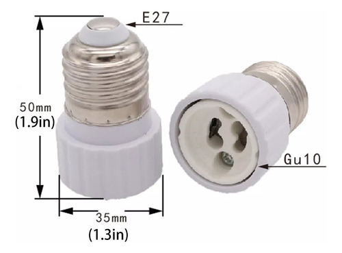 Bombilla Led E27 Gu10, Adaptador Y Conector Convertidor, 6 U