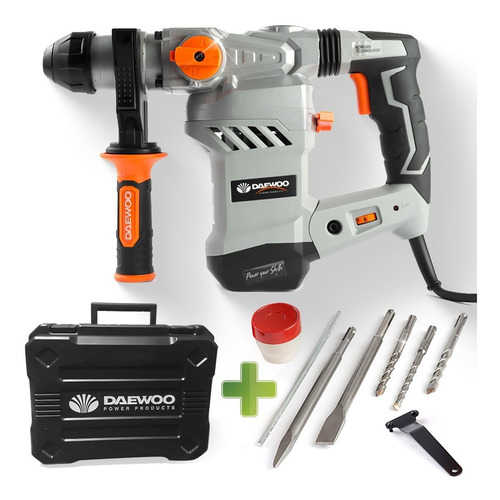 Imagen 1 de 5 de Rotomartillo 1500w 2 Hp Hormigon 32mm Sds Plus + Cinceles