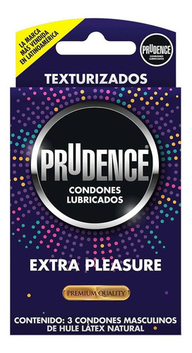 Condones De Látex Prudence Premium Extra Pleasure 3 Condones