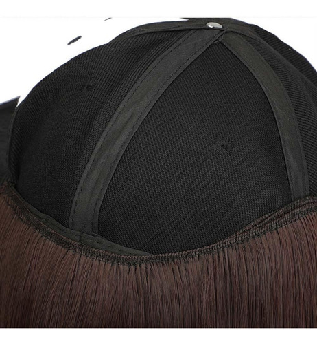 Gorra De Béisbol Con Peluca De Pelo Corto Estilizada, Gorra