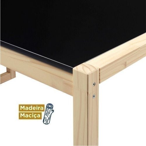 Mesa De Jantar 4 Lugares Madeira Maciça Guará Cabecasa