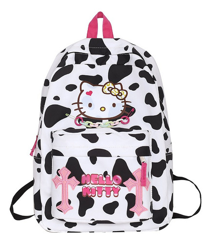 Mochila Escolar De Kitty  Impermeable De Nailon Moda, Regalo